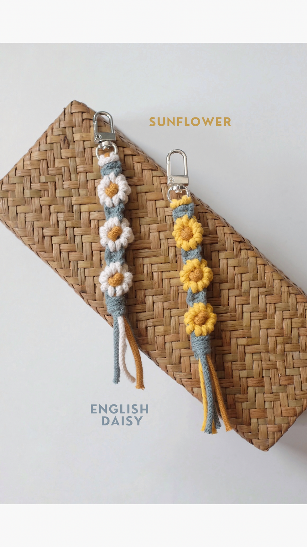 Thumbnail:  [COLLAB BUNDLE] Wildflow3r Saddle Bag x Macrame Keychain