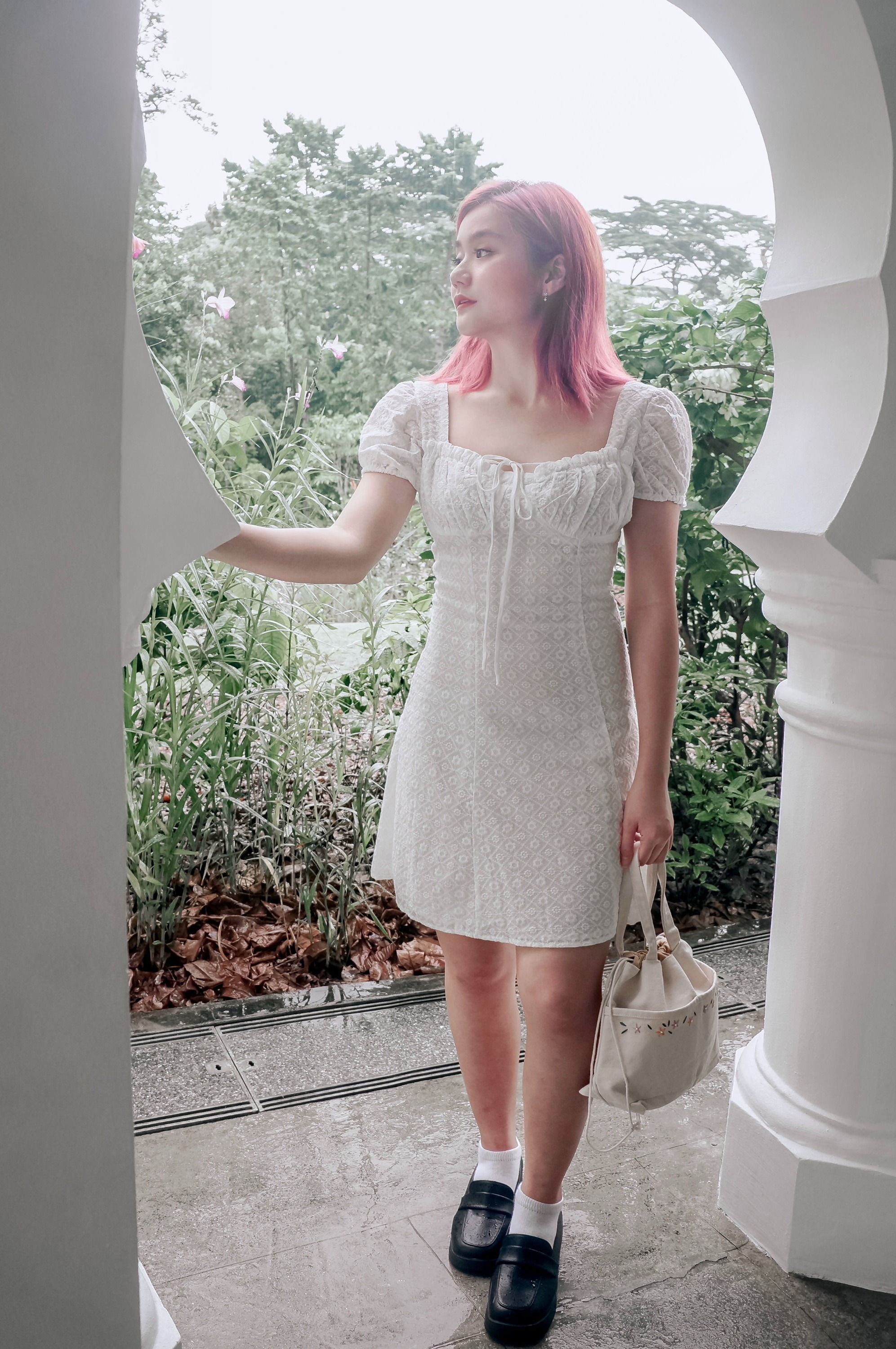 My Secret Admirer Ribbon Embroidered Dress