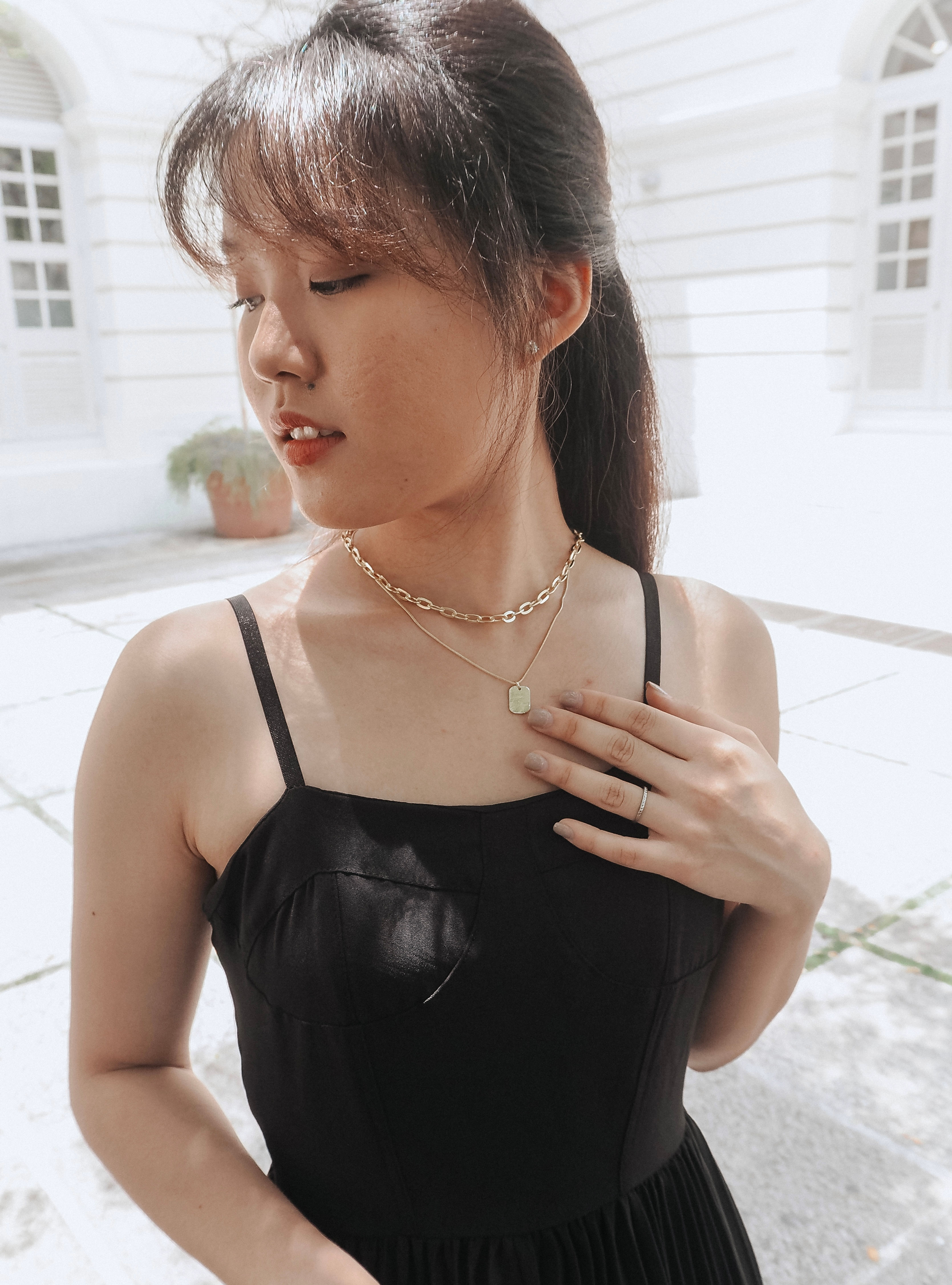 Bon Jovi 2-PC Gold Chain Statement Choker Set