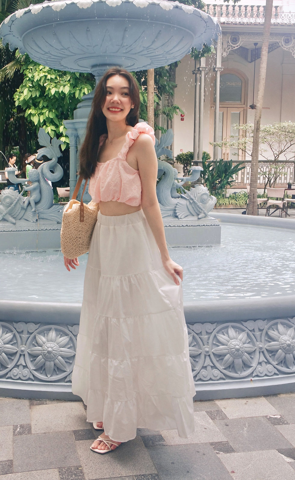 Thumbnail: Honeypie Broderie Bubble Cloud Top (BABY PINK)
