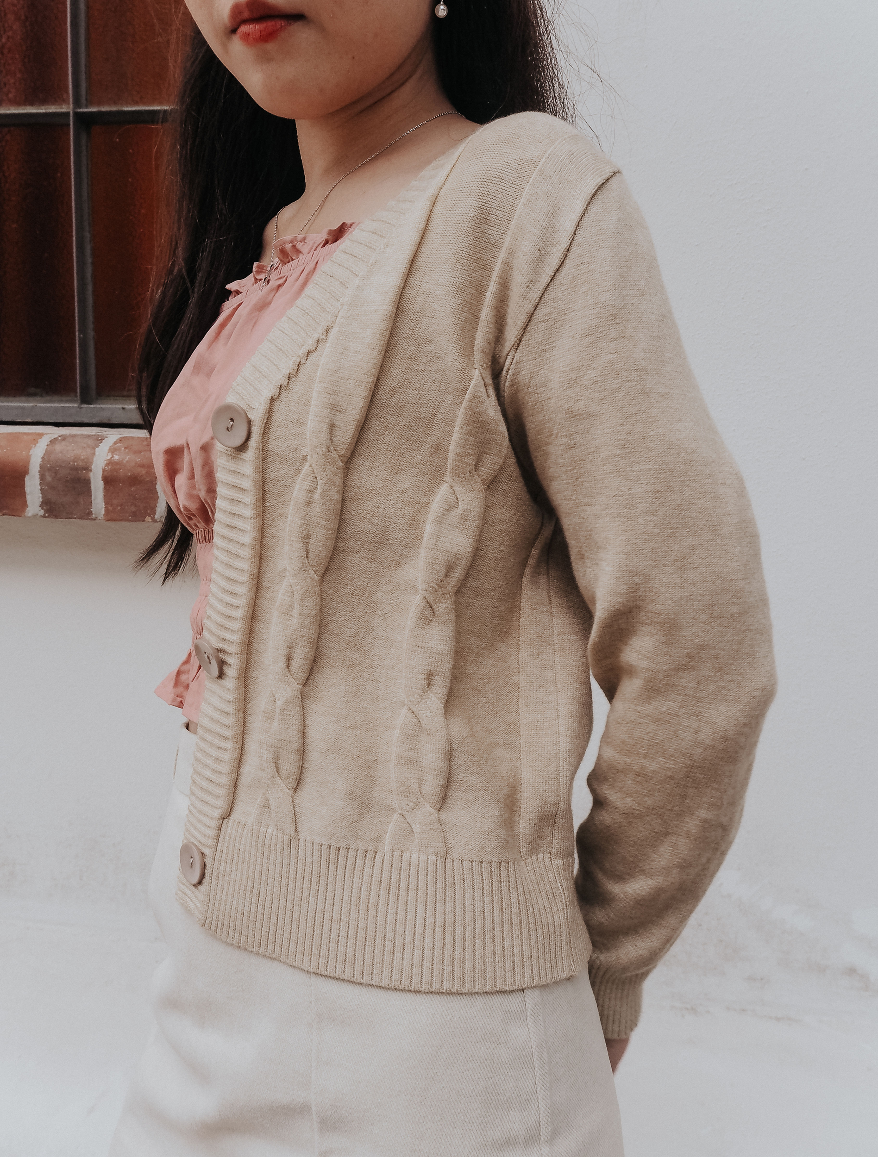 Belle âme Cable Knit Cardigan