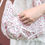 Thumbnail: Petit Blossoms Ribbon Dumpling Bag (PINK POSY)