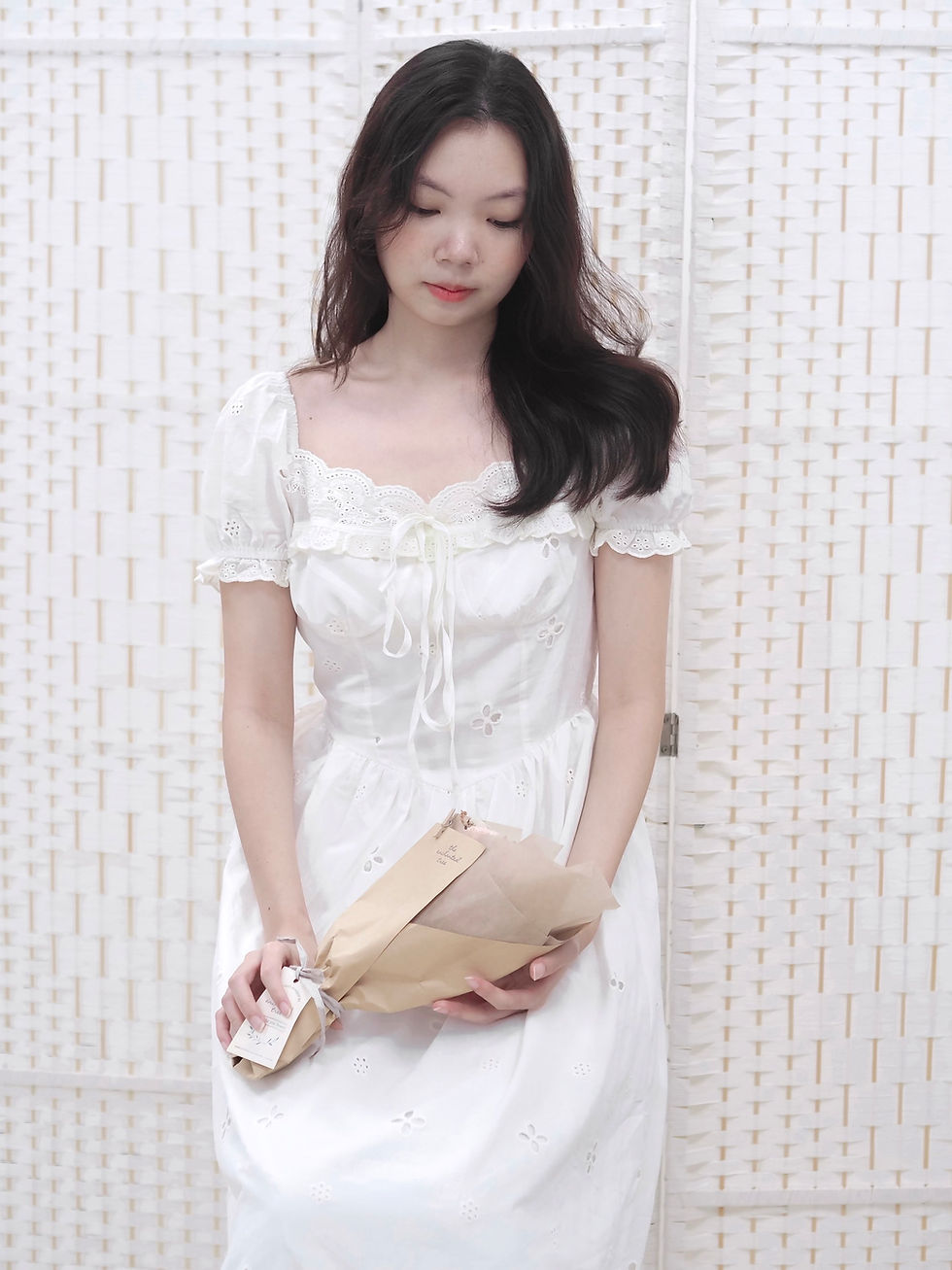 Thumbnail: Tales of Bohemia Floral Crochet Midaxi Dress