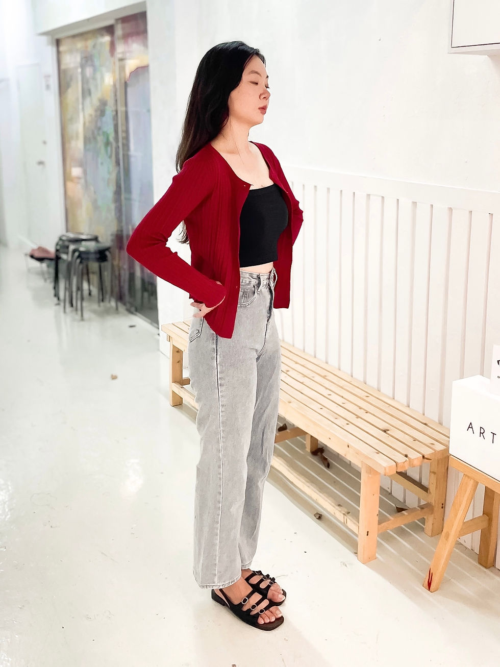 Thumbnail: Apple Cinnamon Floral Button Down Cardigan/ Long Sleeve Top