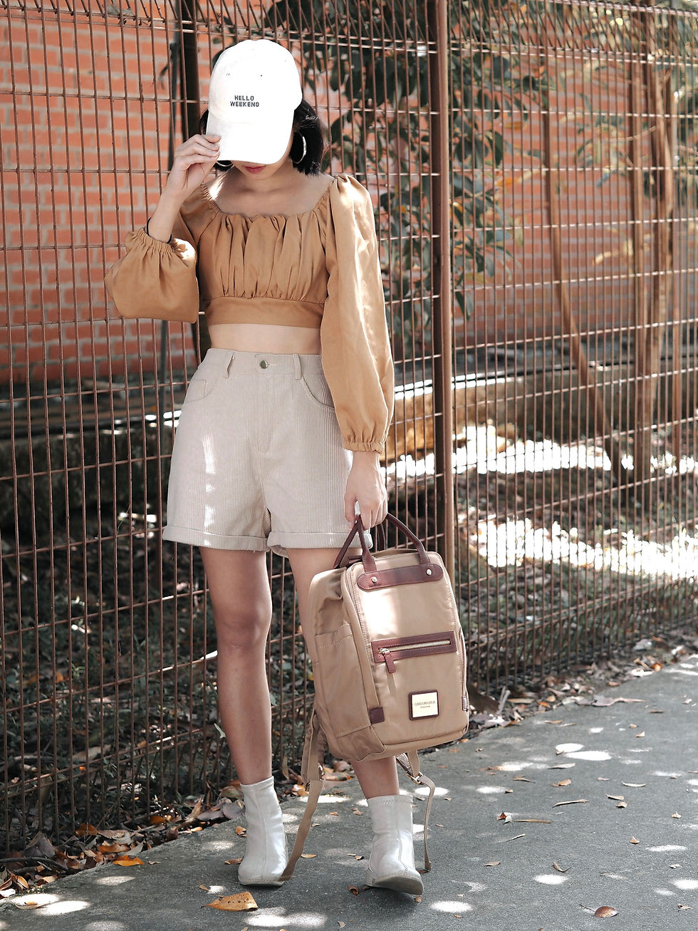 Thumbnail: Swiss Cottage Corduroy Chino Shorts (BEIGE)