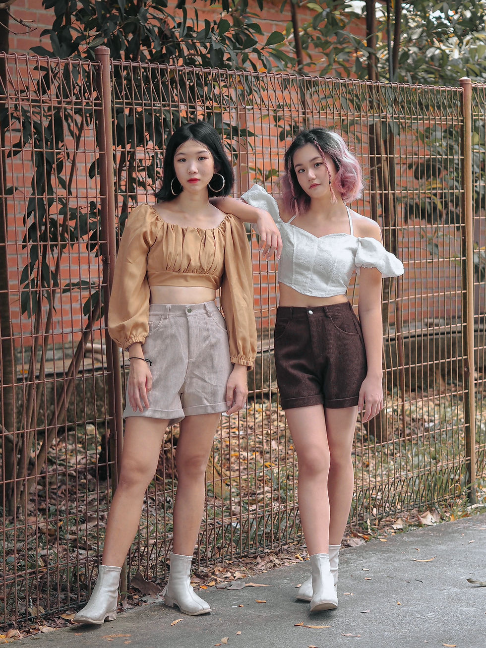 Thumbnail: Swiss Cottage Corduroy Chino Shorts (BEIGE)