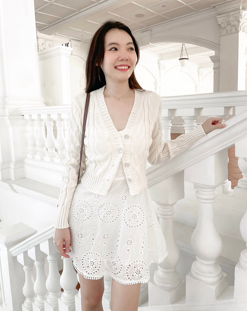 Thumbnail: Cloud Nine Weaved Embellished Cable Knit Cardigan