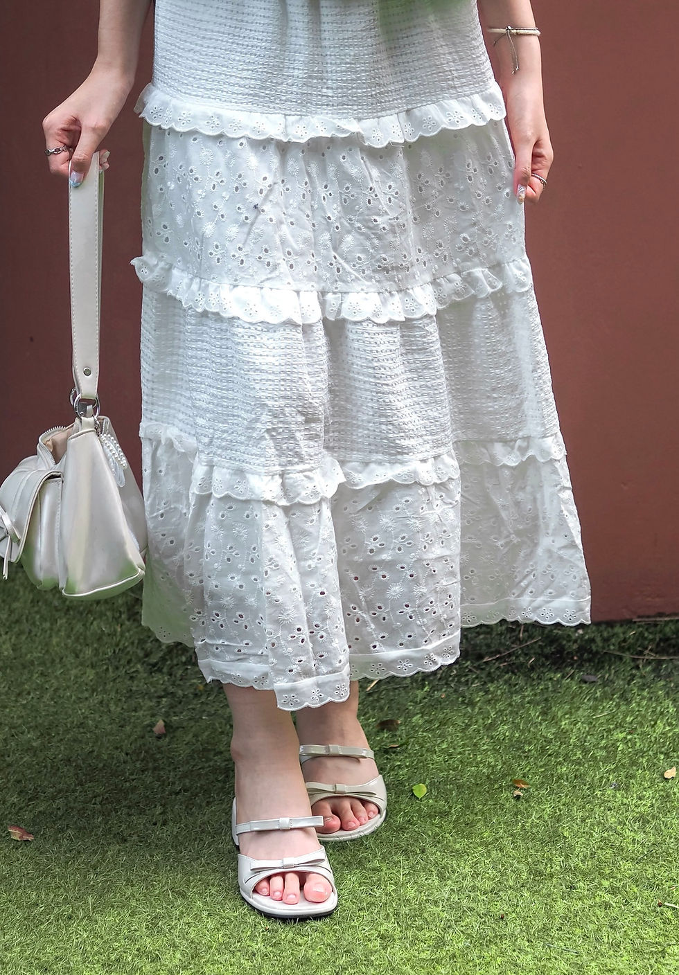 Thumbnail: Milk & Honey Ribbon Double Strap Low Block Heels