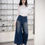 Thumbnail: Ride to Die Vintage Denim Washed Pocket Wide Leg Jeans