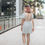 Thumbnail: Lovergirl Cross-back Puff Sleeve Dress (WHITE)