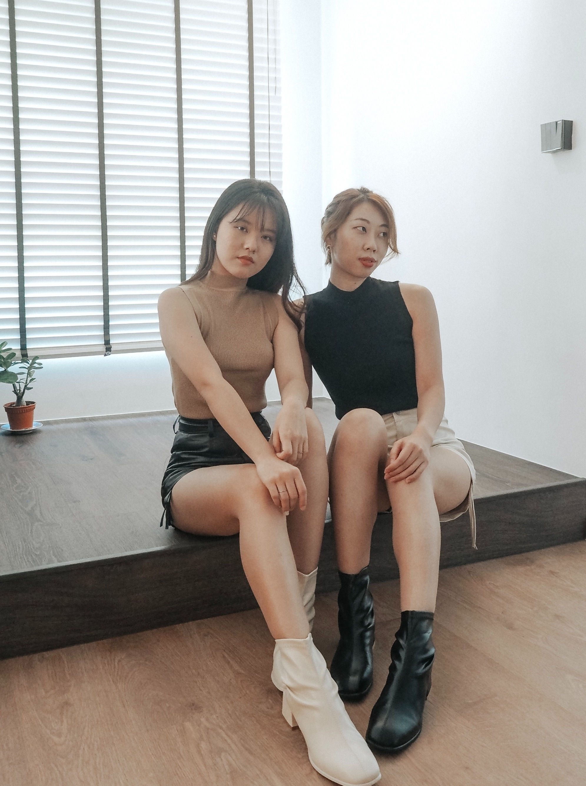 [BUNDLE OF 2] Comfort Days High Neck Ribbed Knit Top