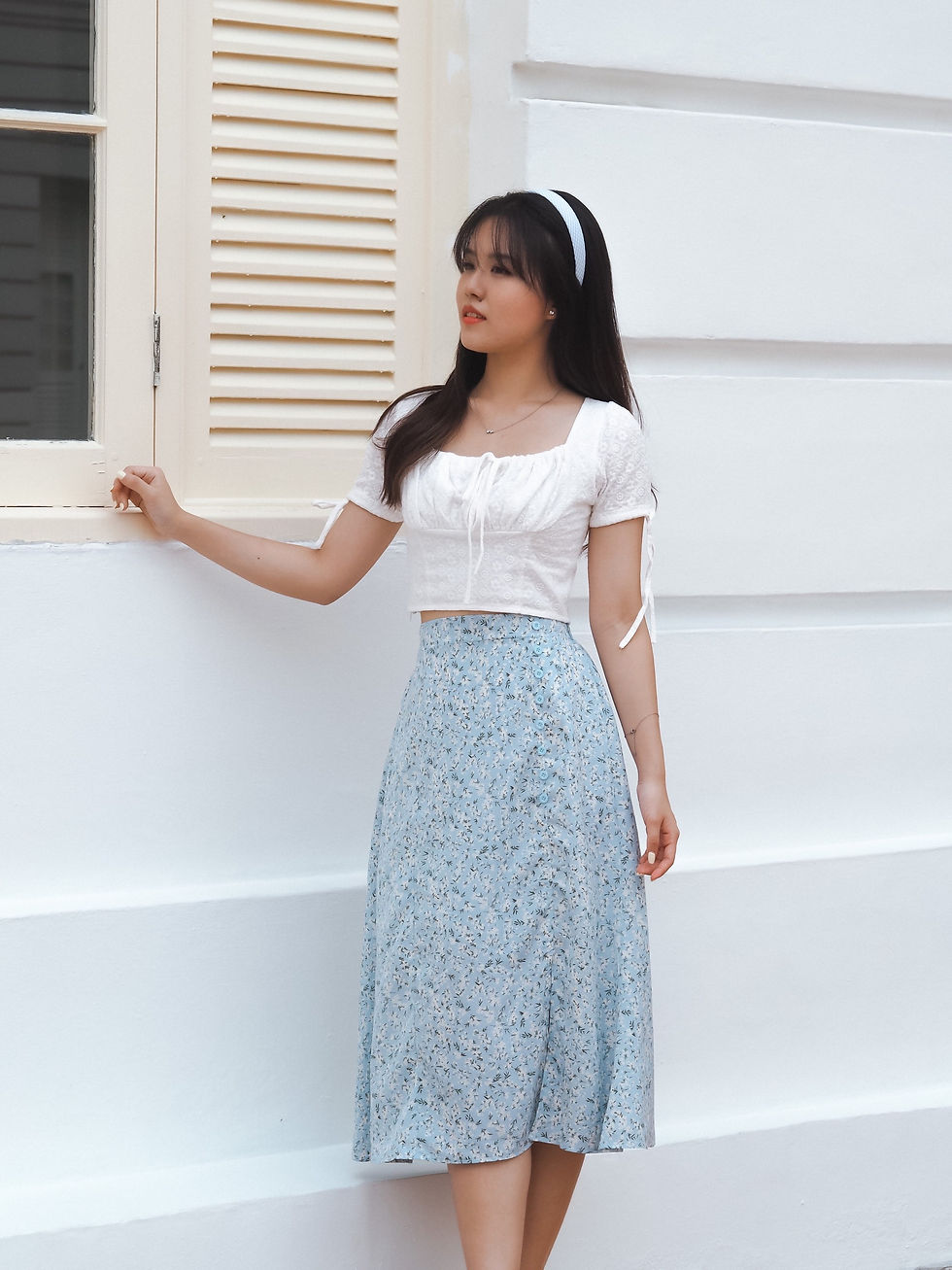 Thumbnail: Heart of Charms Floral Crochet Ribbon Top