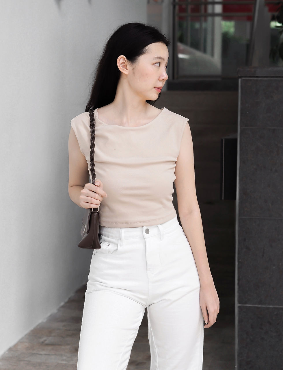 Thumbnail: Statement Denim Boot Cut High Waist Jeans