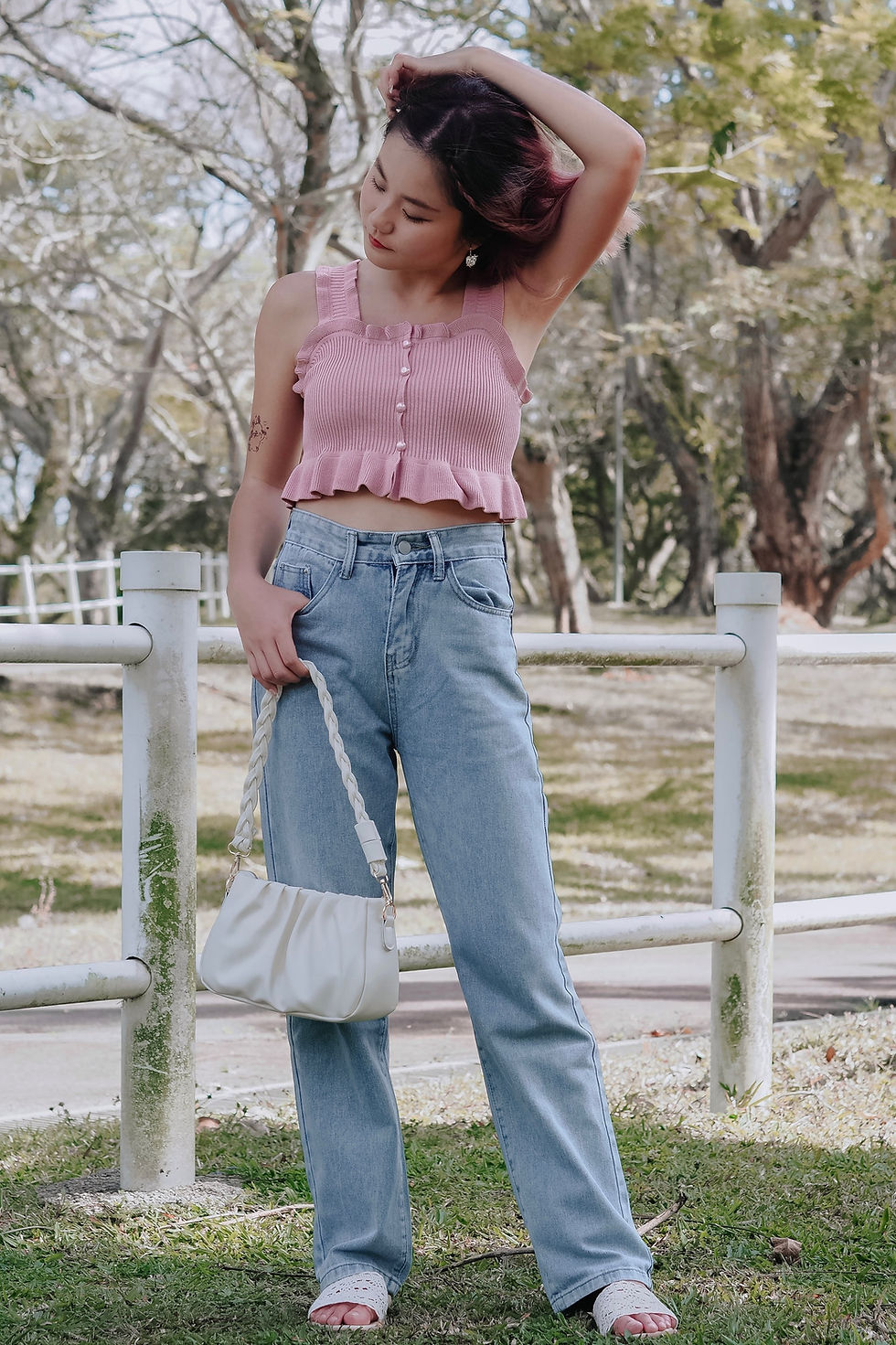 Thumbnail: Sweet Fling Mermaid Ruffle Top (BABY PINK)