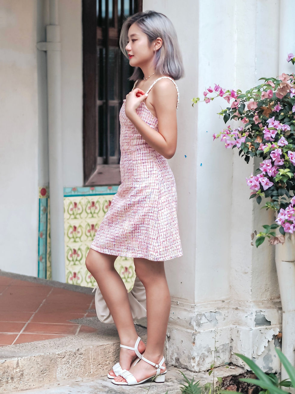 Thumbnail: In My Barbie World Tweed Shift Dress