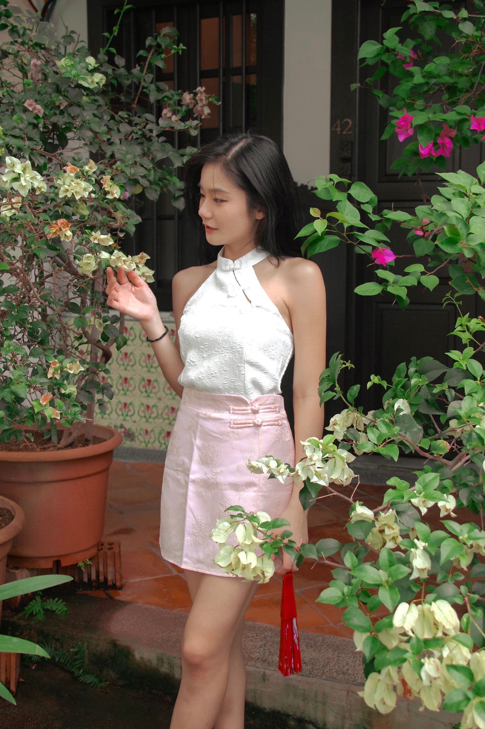 Thumbnail: [BUNDLE SET] Era of Romance Cheongsam Top x Orient Charms Skirt 