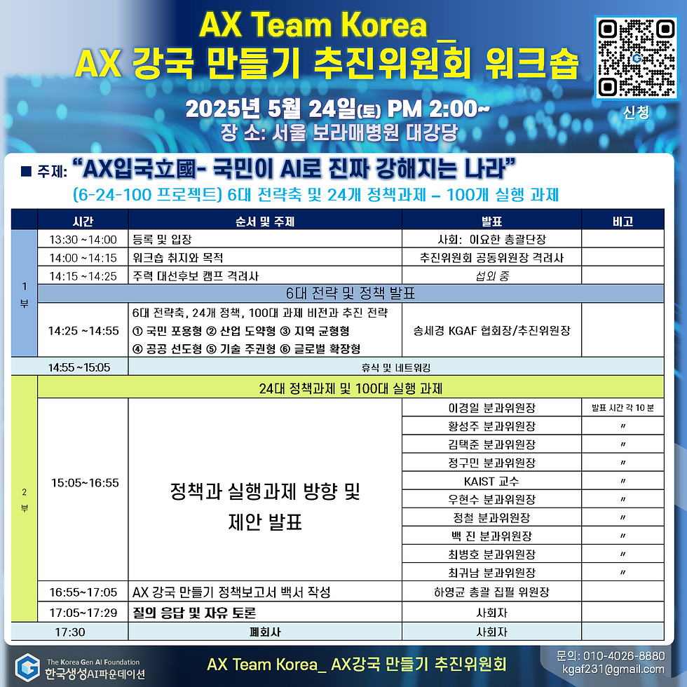 AX Team Korea_AX강국만들기 추진위원회 워크숍