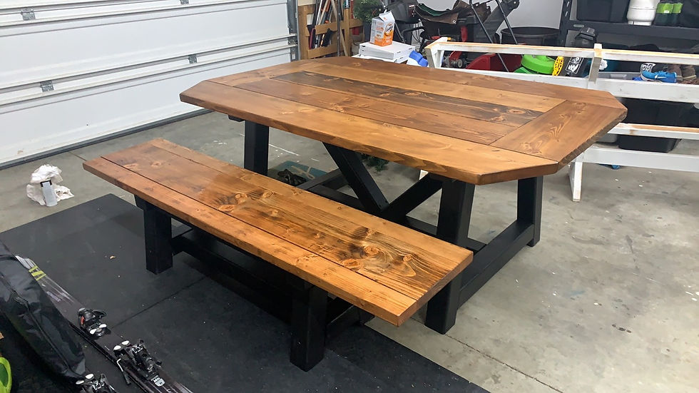 Thumbnail: Fancy X or Truss Farmhouse Table