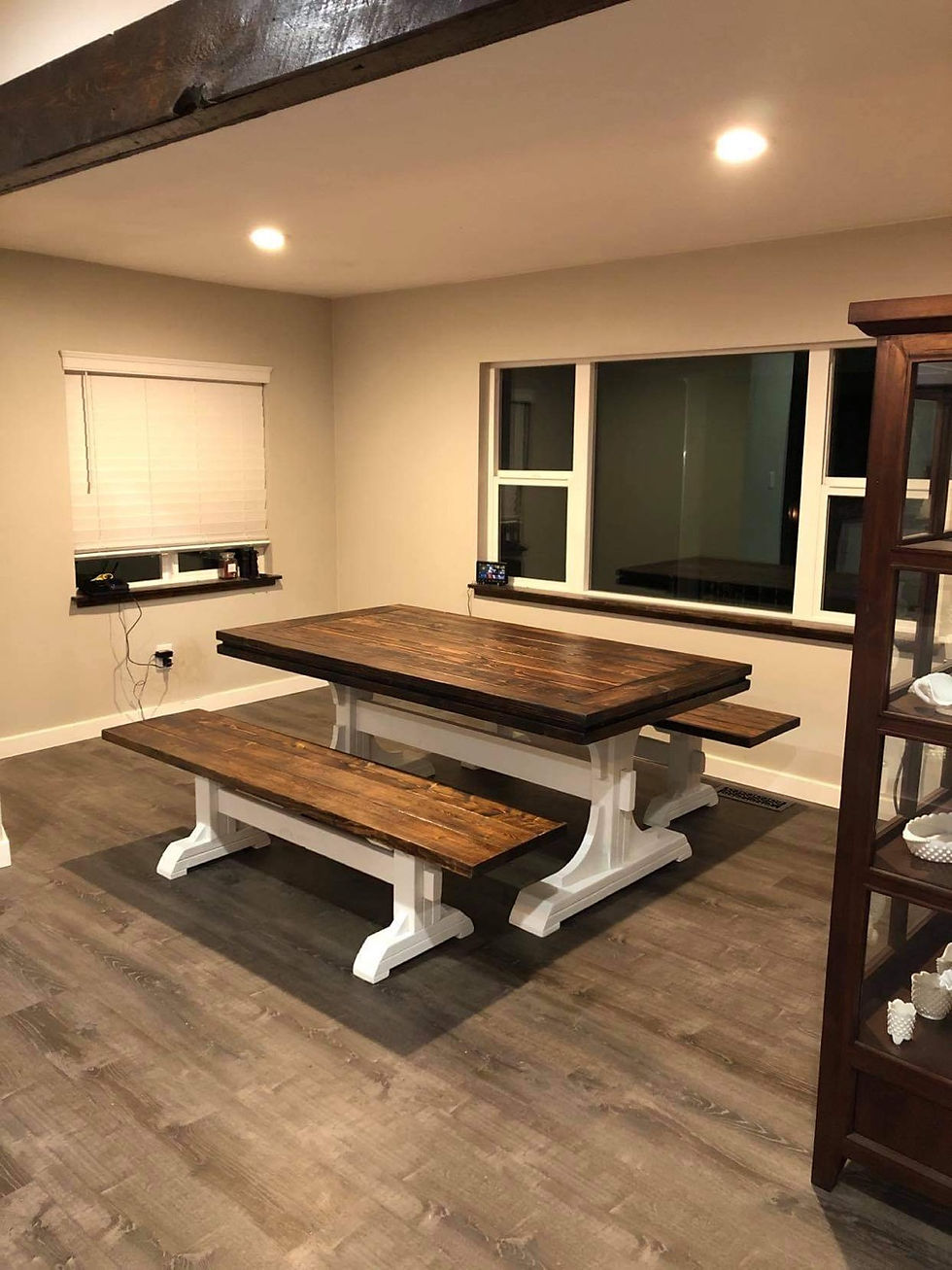 Thumbnail: Pedestal Farmhouse Table