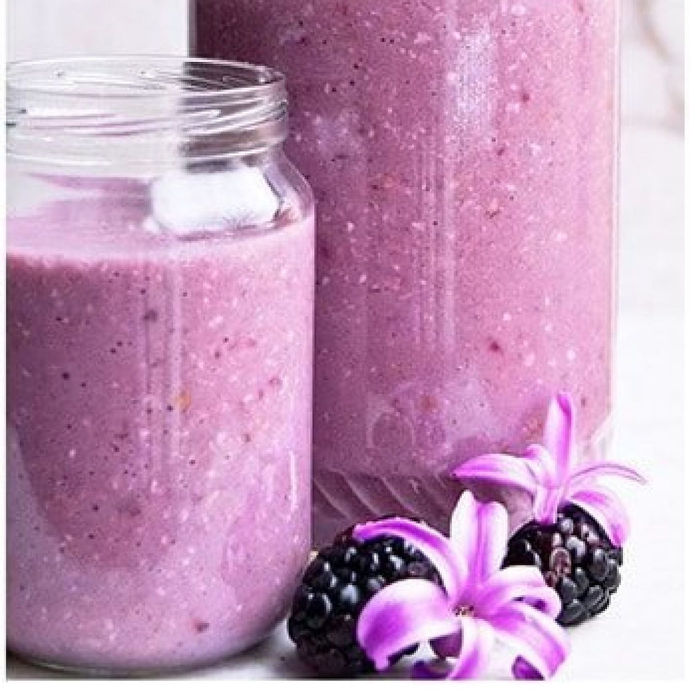 Blackberry smoothie for hair growth