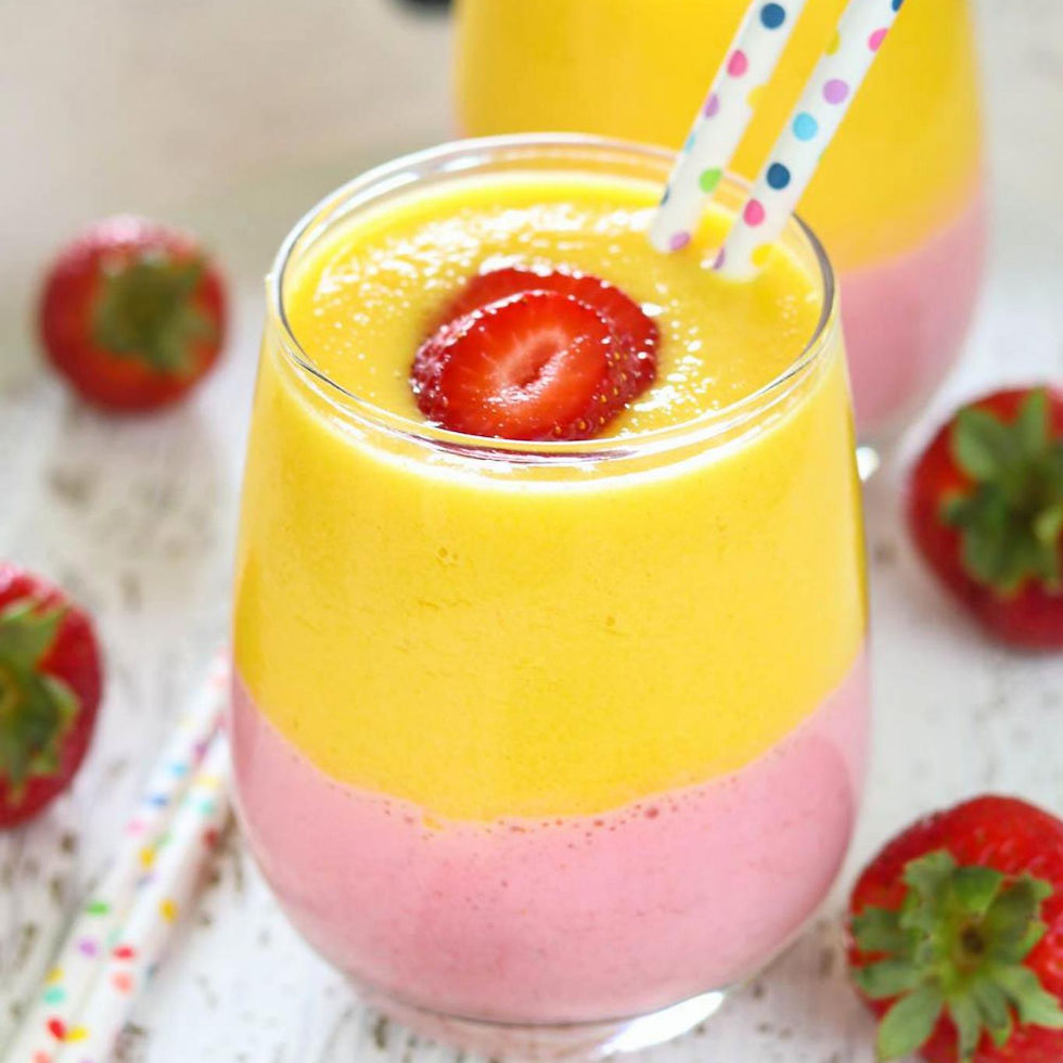 Mango & Strawberry Smoothie for Hair Growth