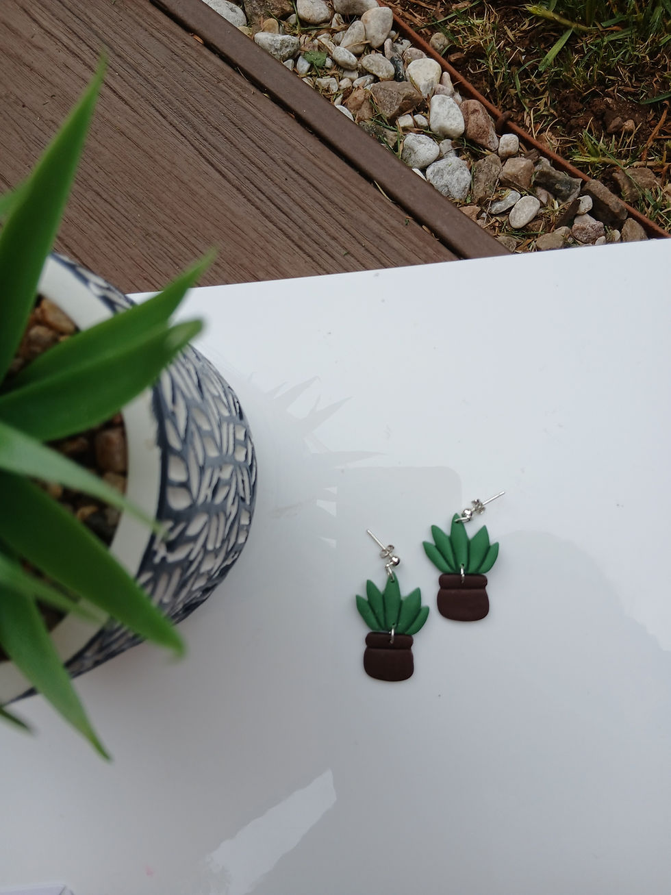 Thumbnail: Potted Cactus Earrings