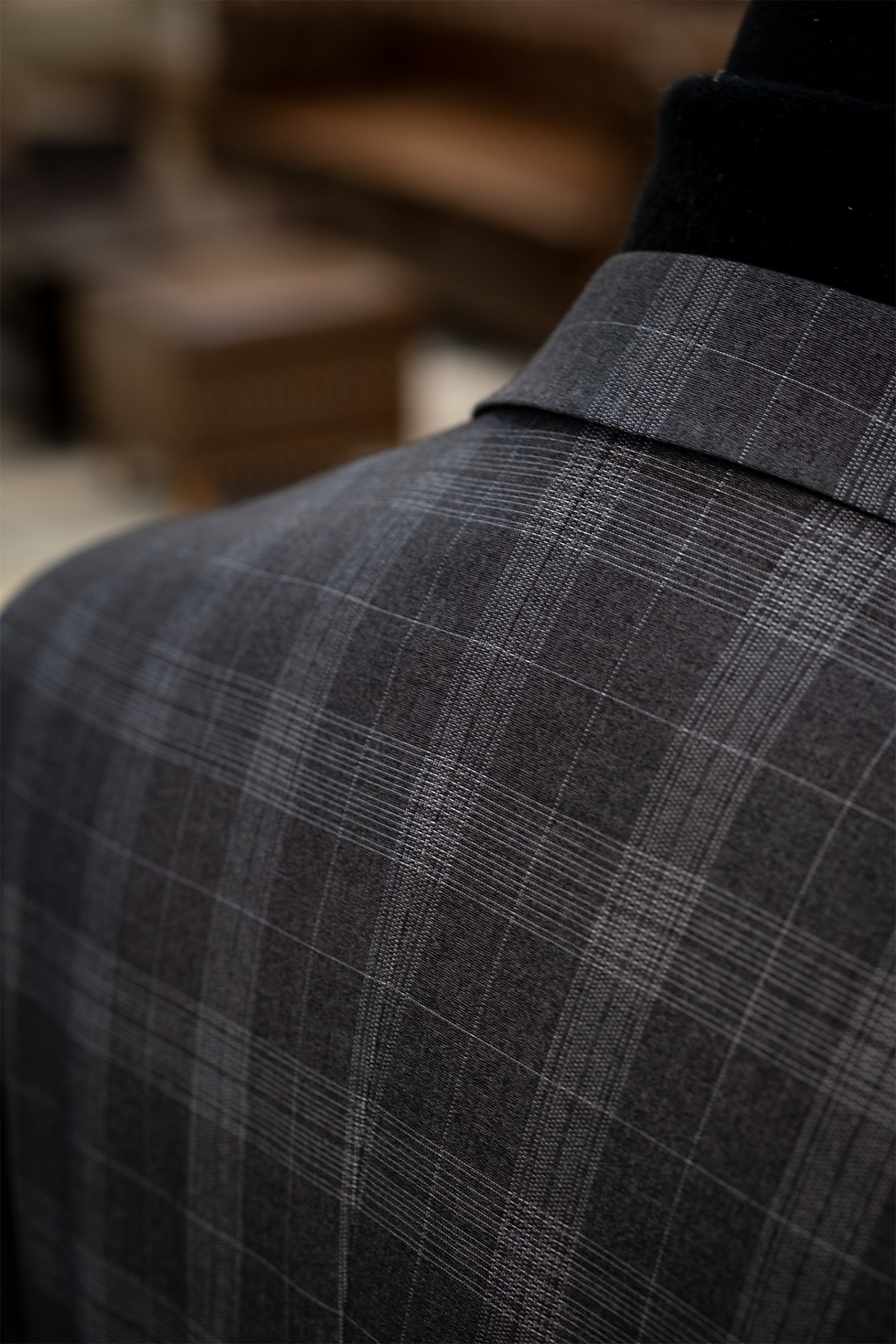 Hình thu nhỏ: RTW Dark Grey Check Jacket