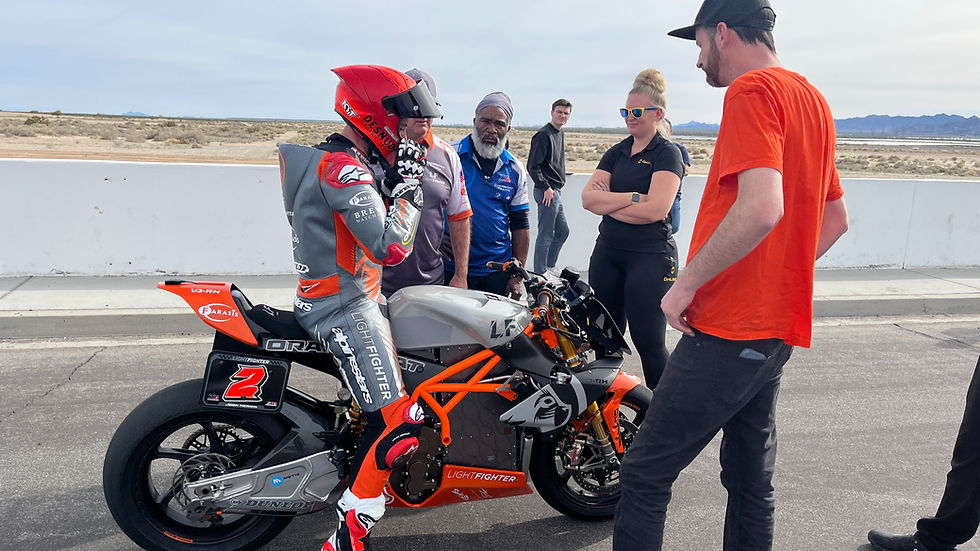 Crew Chief, Rider, and Technicians all come together for a common goal. It's a beautiful thing when it works...