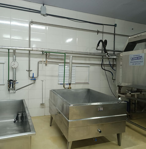 Tubulação para produtos alimentícios