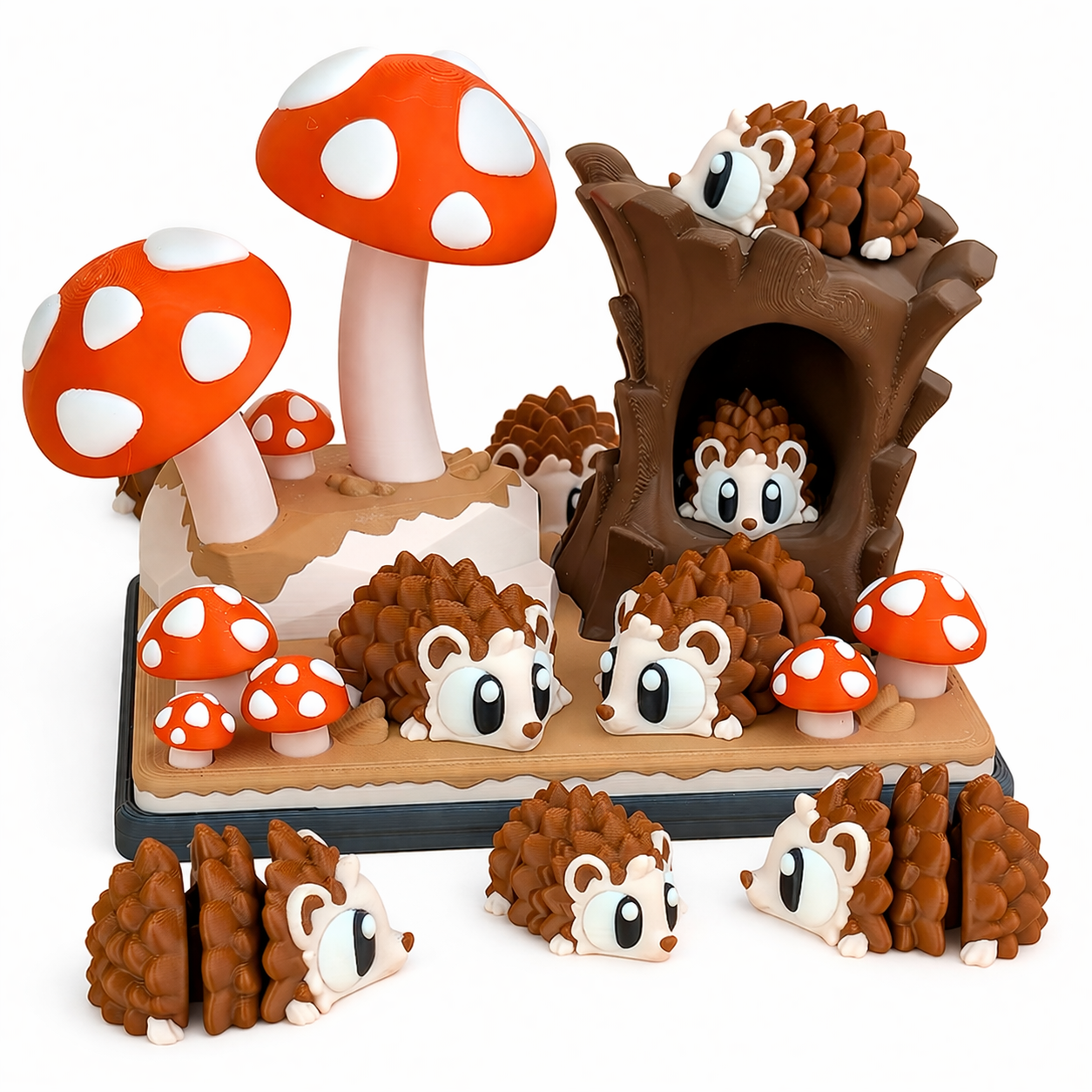 Flexi Hedgehog & Mushroom Forest Playset