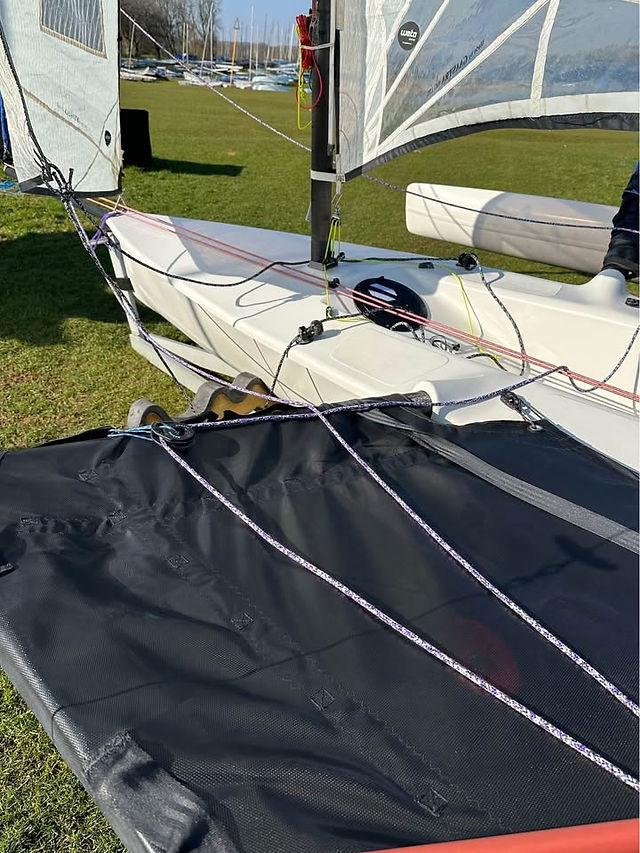 Weta 832 - Port side tramp with new ropes fitted
