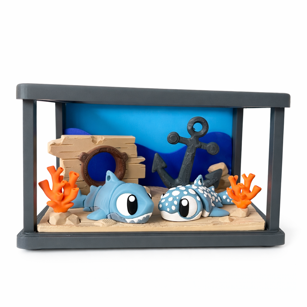 Flexi Shark & Whale Shark – Deep Sea Playset