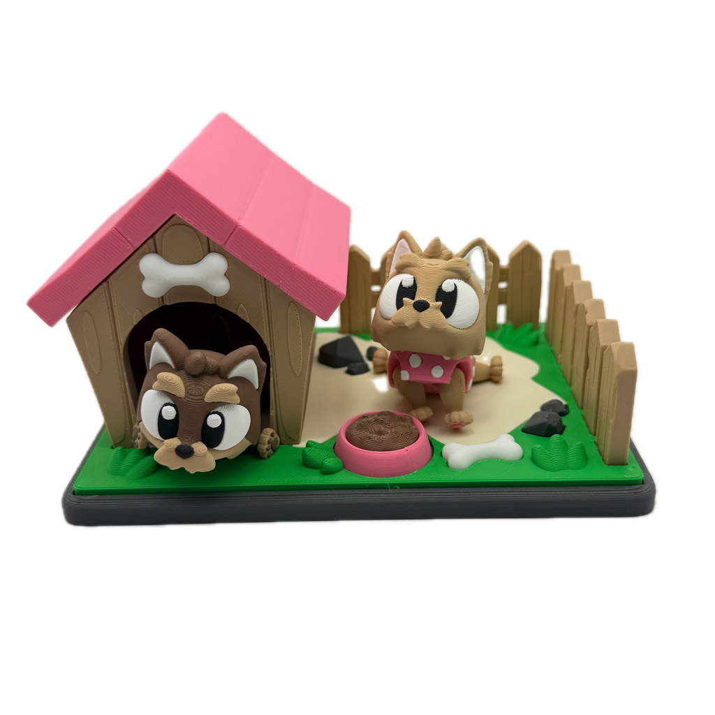 Flexi Yorkie & Backyard Playset
