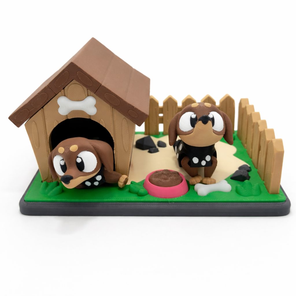 Flexi Sausage Dog & Backyard Playset
