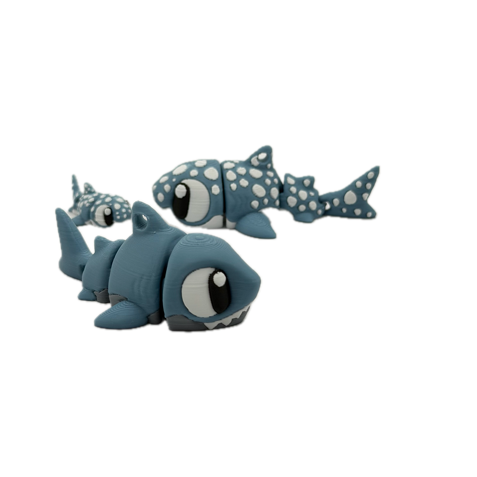 Thumbnail: Flexi Shark & Whale Shark – Deep Sea Playset