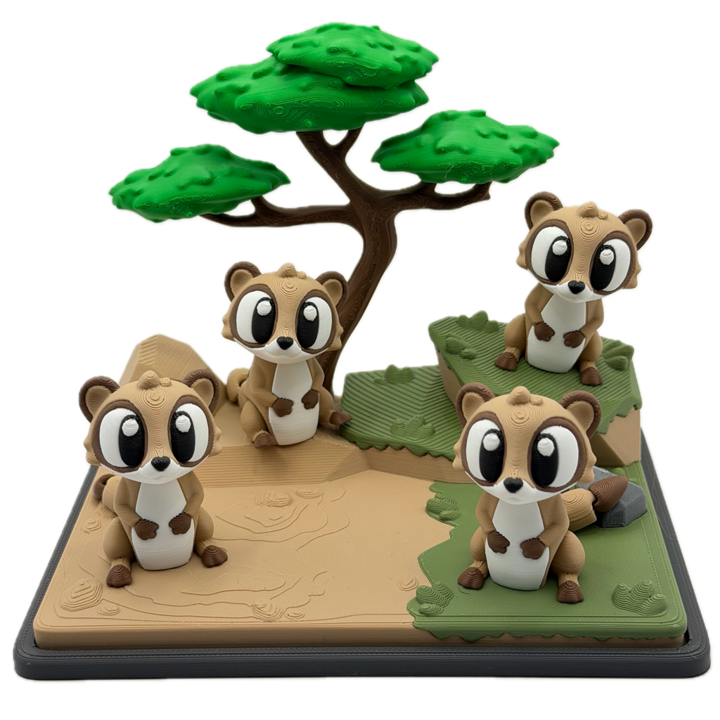 Flexi Meerkat & Savannah Playset