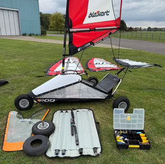 Blokart Mast Bag with full Carbon Mast + Extras