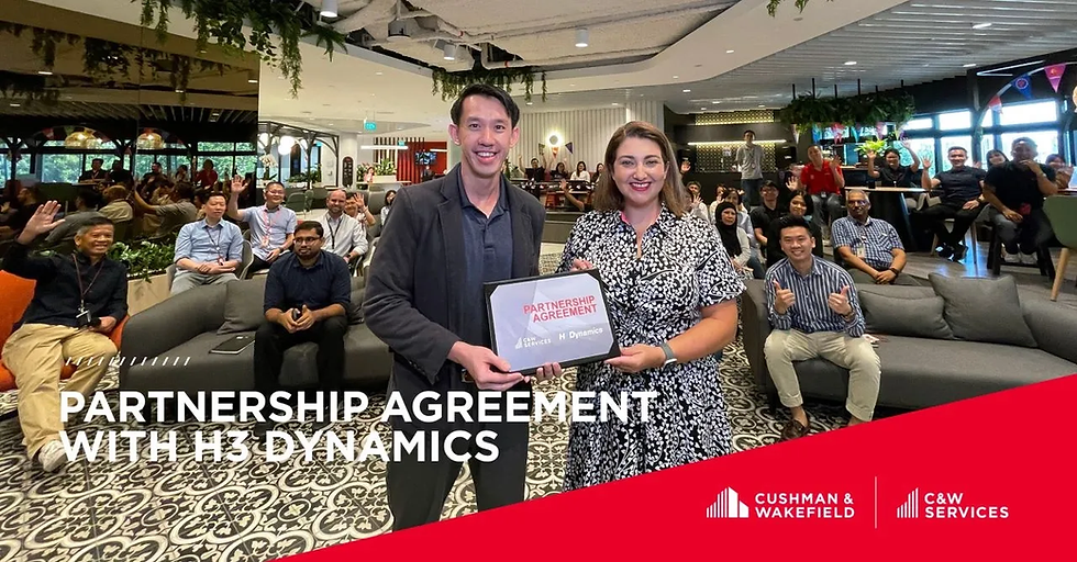 H3 Dynamics Enters 5-Year Master Service Agreement with Cushman & Wakefield (C&W Services) Singapore to Revolutionise Smart City Maintenance and Inspections.