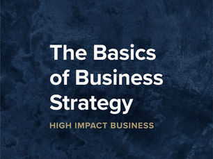 basics of business strategy