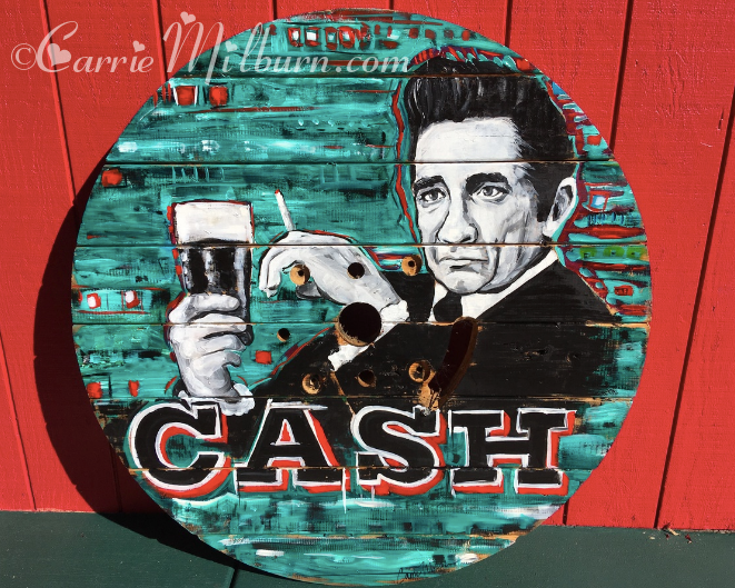 Johny Cash painting