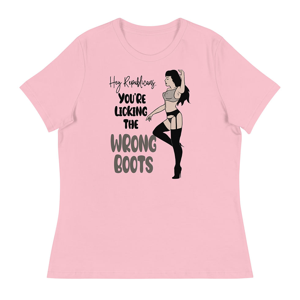 Thumbnail: Bootlicker Pinup Women's Relaxed Fit T-Shirt