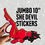 Thumbnail: JUMBO She Devil Pinup Girl 10" Stickers