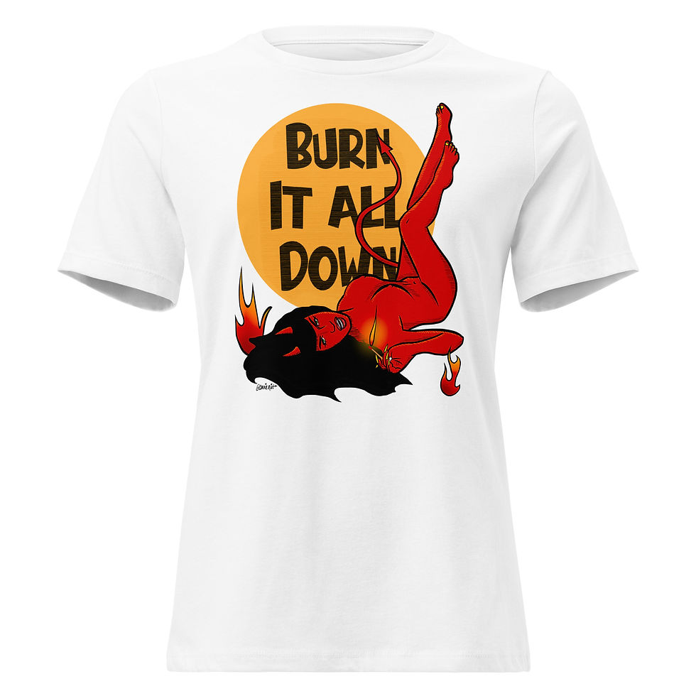Thumbnail: Burn It All Down Women's Relaxed T-Shirt