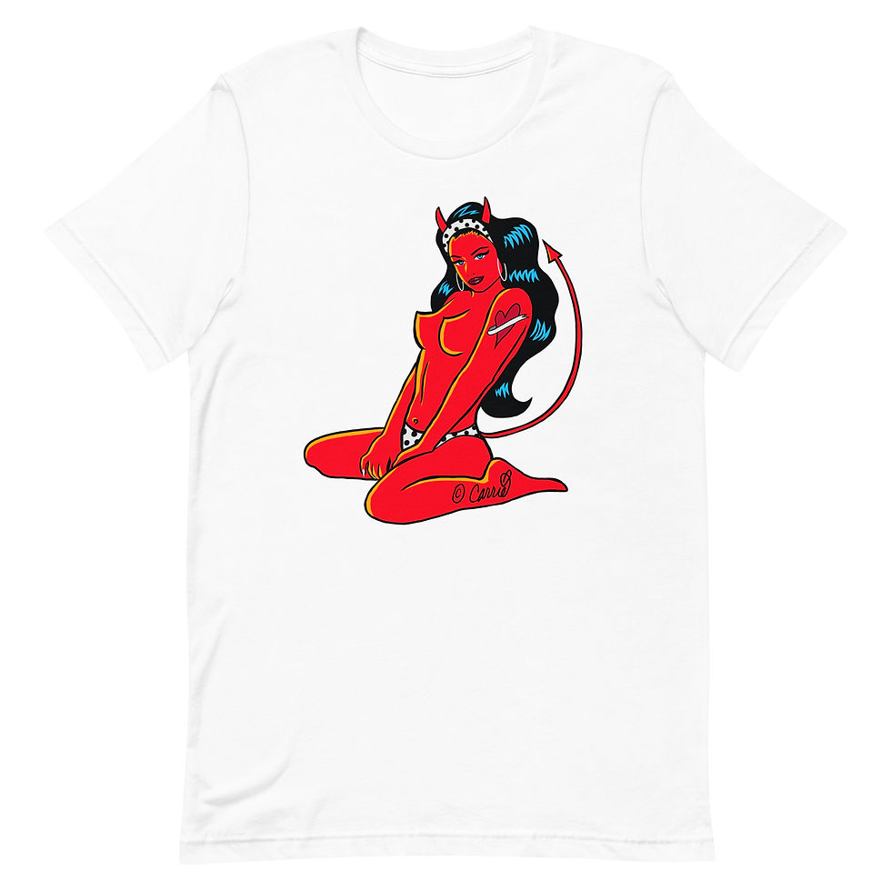 Thumbnail: Playful She-Devil Men's T-Shirt