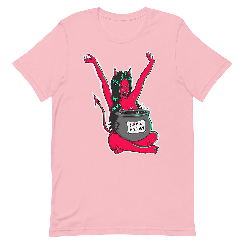 Thumbnail: Love Potion She-Devil Men's T-Shirt