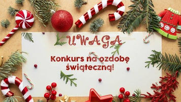 Konkurs na ozdobę świąteczna lub zimową