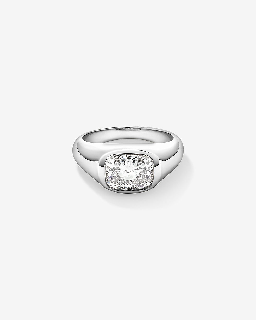 Zinnia Elongated Cushion Lab Diamond Engagement Ring