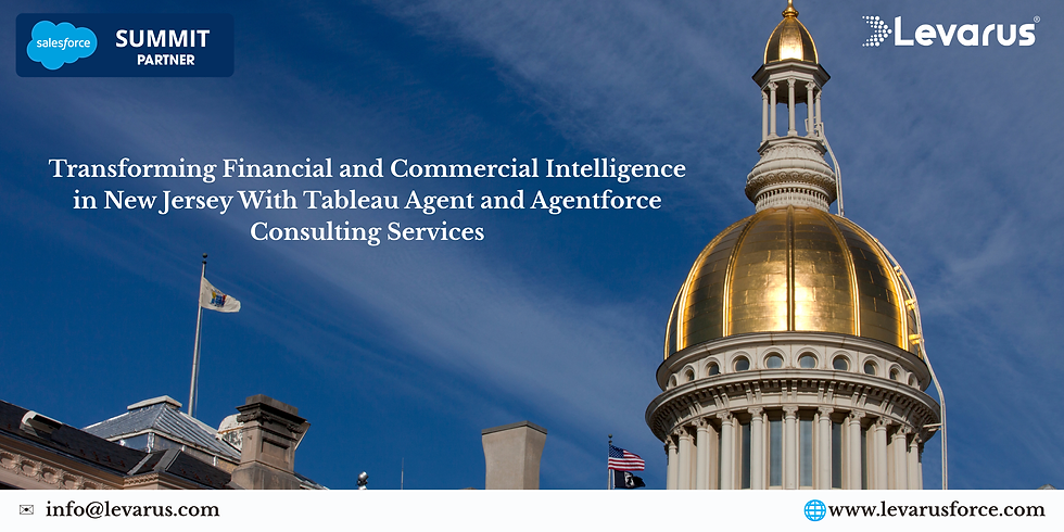 Transforming Financial and Commercial Intelligence in New Jersey With Tableau Agent and Agentforce Consulting Services - Levarus banner
