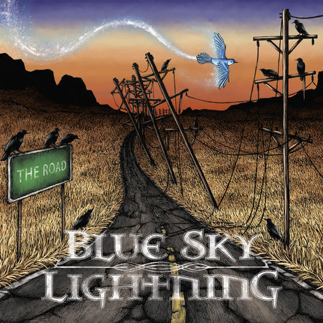 Blue-Sky-Lightning-The-Road-Digital-Album-Cover-Design