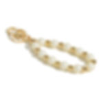 Pearl keychain with phone holder.